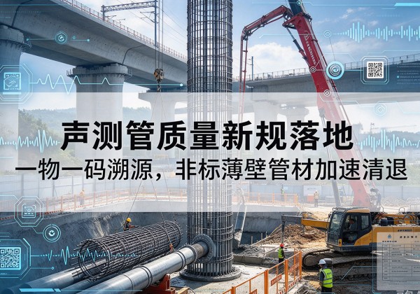 钟山声测管质量新规落地，一物一码溯源，非标薄壁管材加速清退
